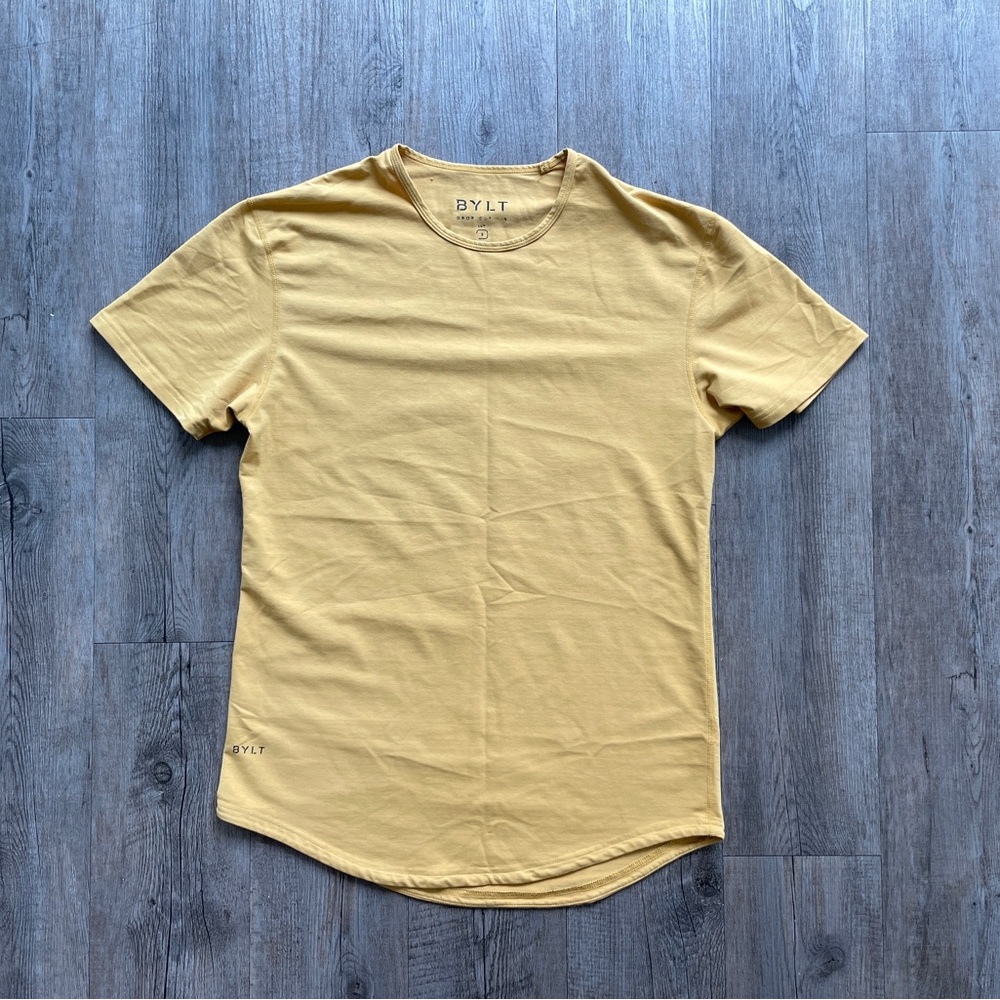 Bylt Basics Gold Drop Cut V Neck T Shirt
